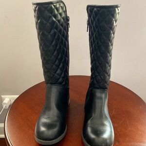 Girls Black Riding Style Boots Size 1 by Olive & Edie